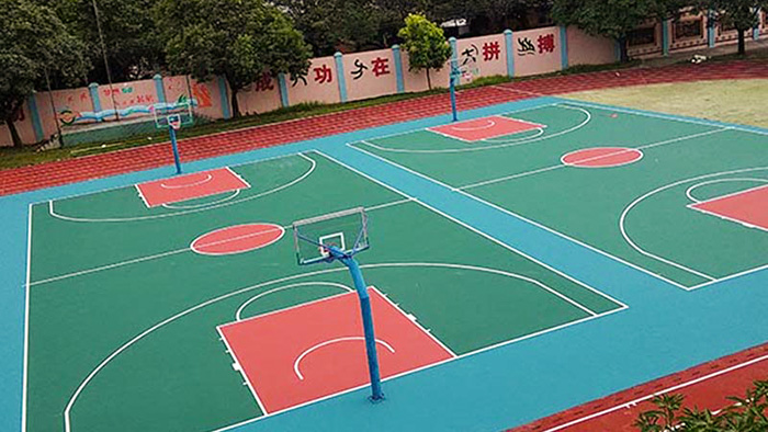 陽江富康小區(qū)籃球架舊貌換新顏 燃燒你的卡路里